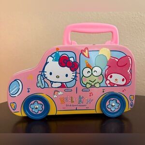 Hello Kitty 50th Anniversary Bus Tin Case | Sanrio Collectible Storage Box